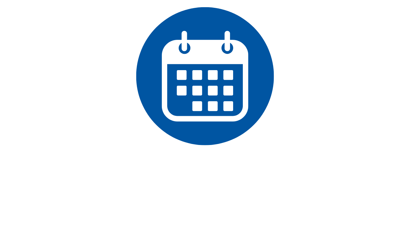 Icon graphic of a calendar